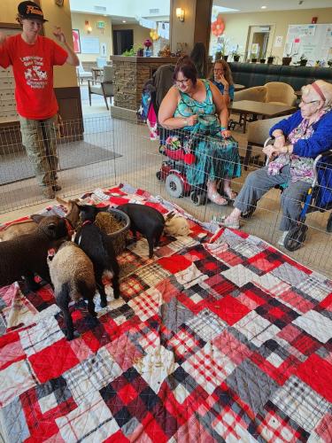 Gilchrist 2 year anniversary petting zoo